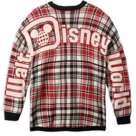 Mickey Mouse Disney World Plaid Spirit Jersey Sweater Christmas Medium‎ - Picture 2 of 12